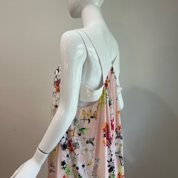 Club Monaco Rosan Floral Silk Tent Summer Dress - Picture 9 of 15